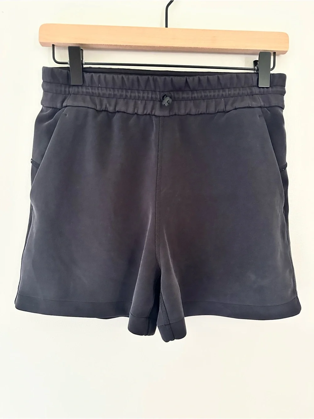 Lululemon Black Athletic Scuba-soft Drawstring Shorts